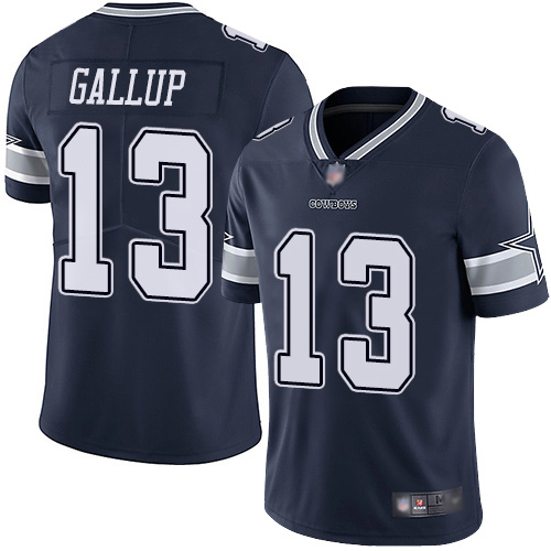 Men Dallas Cowboys Limited Navy Blue Michael Gallup Home #13 Vapor Untouchable NFL Jersey